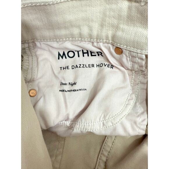 Mother The Dazzler Hover Jeans 27 Date Night Pastel Pink Peach High Rise - Picture 11 of 12